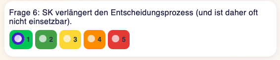 negativ skalierte Frage